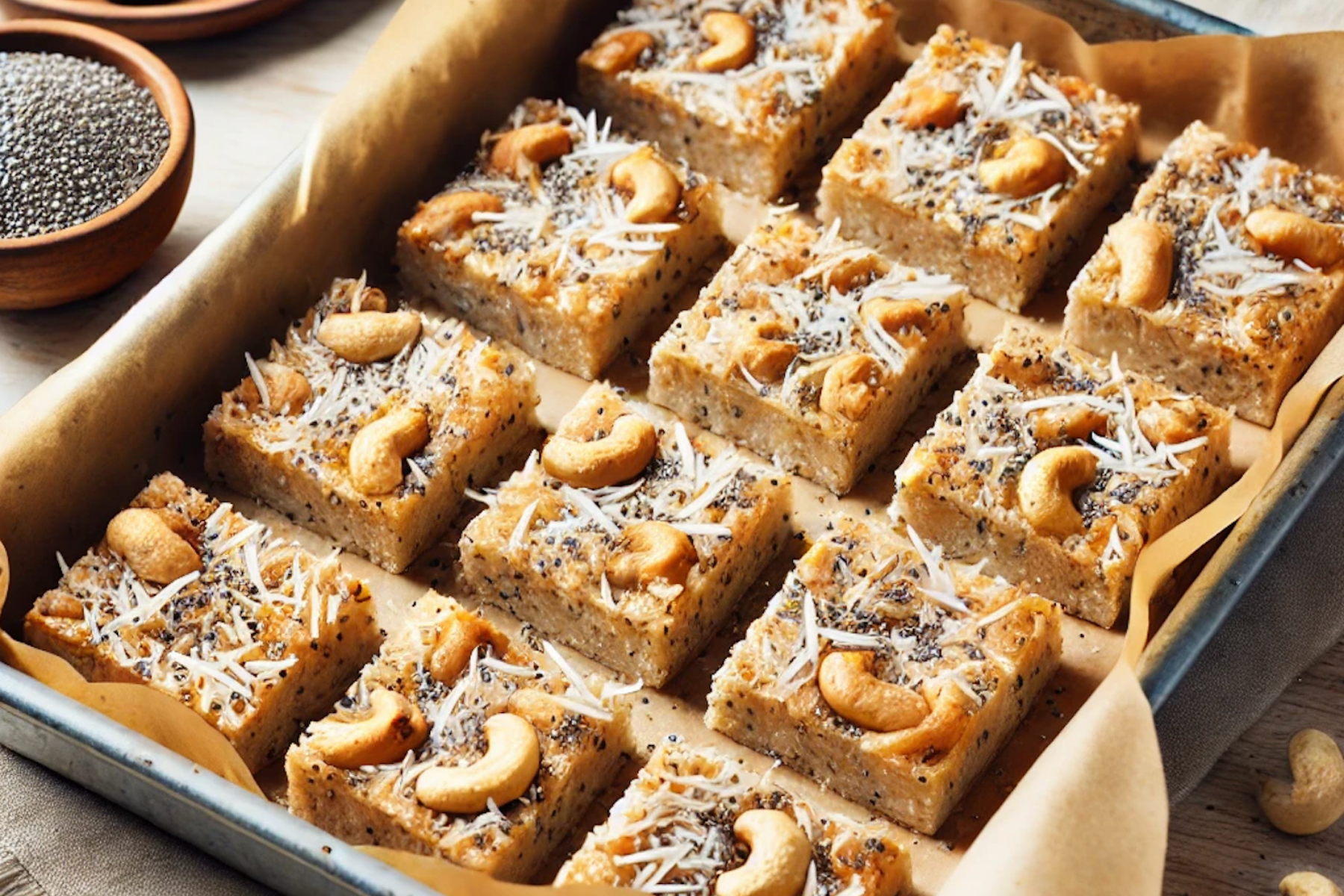 Chia Coconut Bars