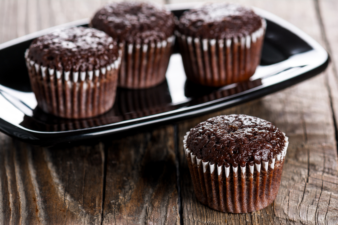 Nut-Free Chocolate Avocado Fudge Muffins