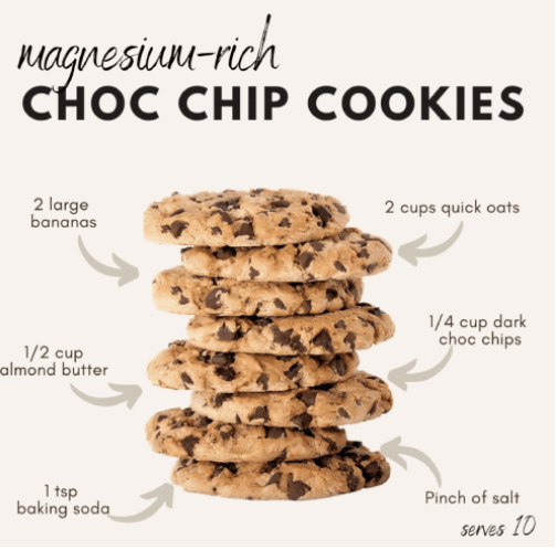 Magnesium Rich Chocolate Chip Cookies