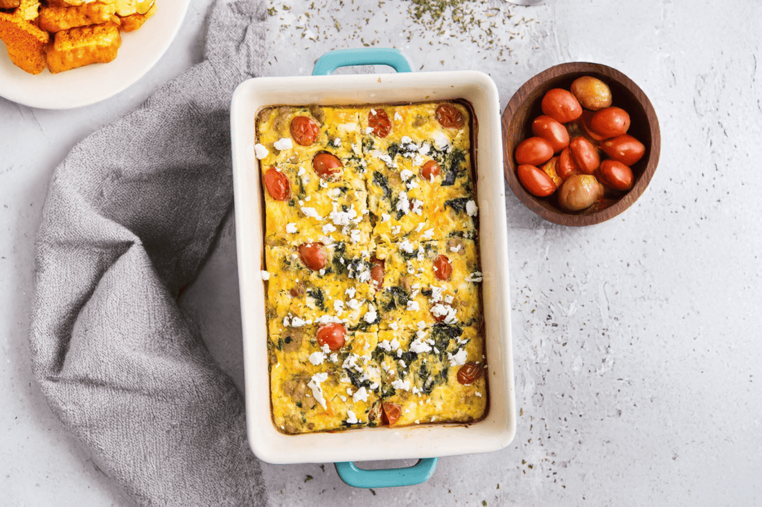 Easy Delicious Egg & Burrata Bake - Salt Lab