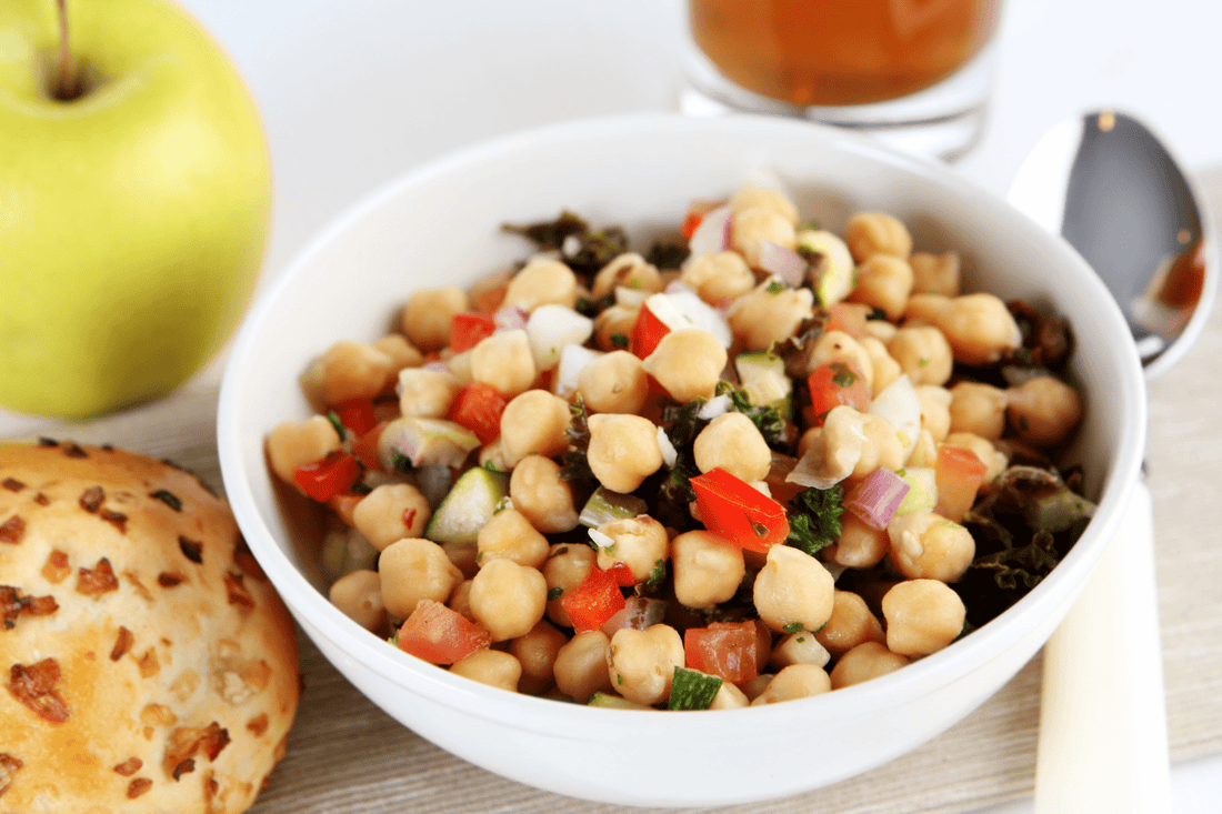 Magnesium-Rich Chickpea Salad with Lemon Tahini Dressing - Salt Lab