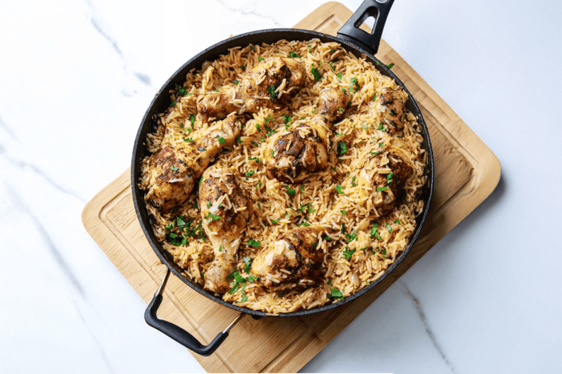 One-Pan Chicken Drumsticks with Rice - Salt Lab