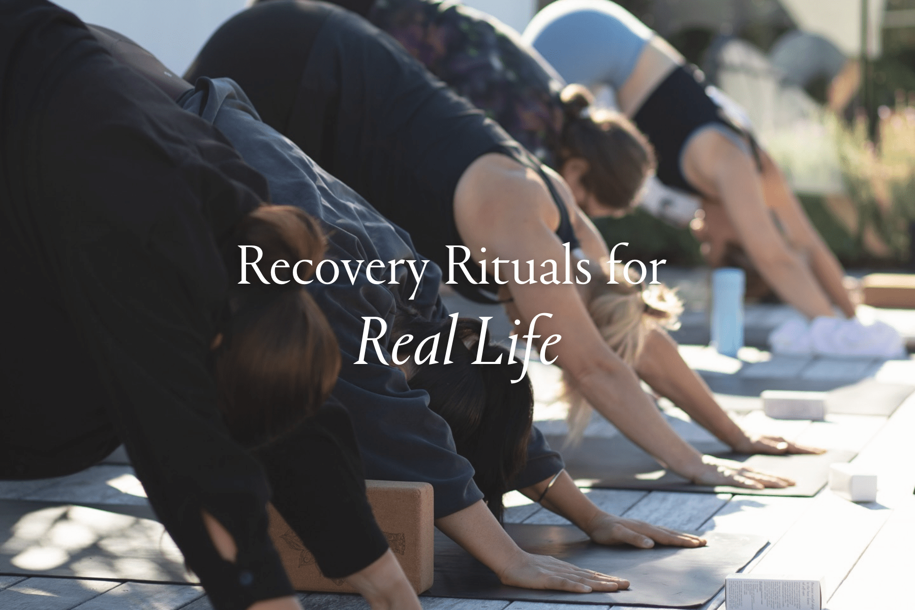 Simple Recovery Rituals for Real Life | Salt Lab