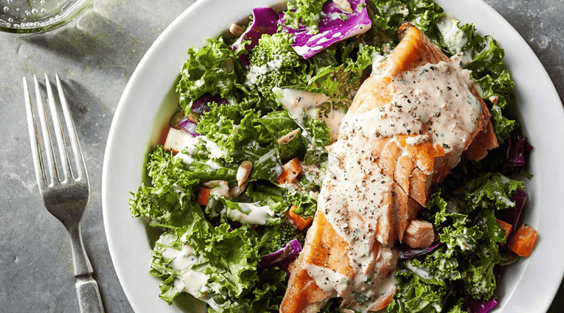 Superfood Chopped Salad with Salmon - Salt Lab