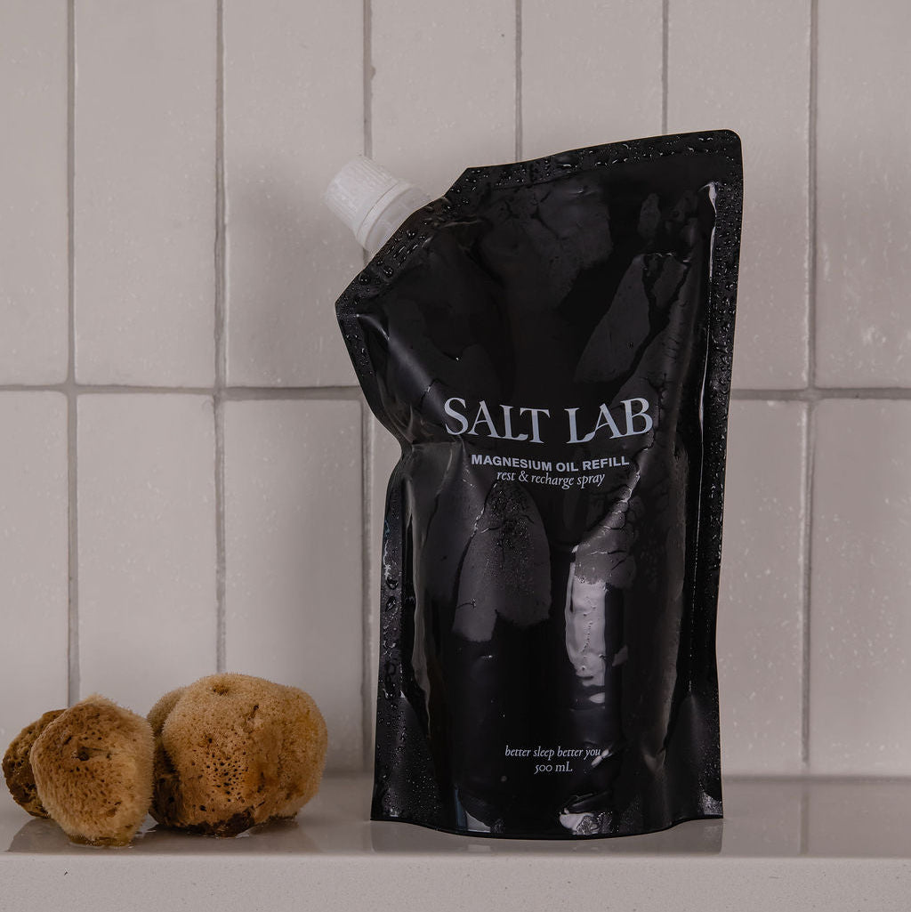 Magnesium Oil Spray Refill Pouch 500ml - Salt Lab