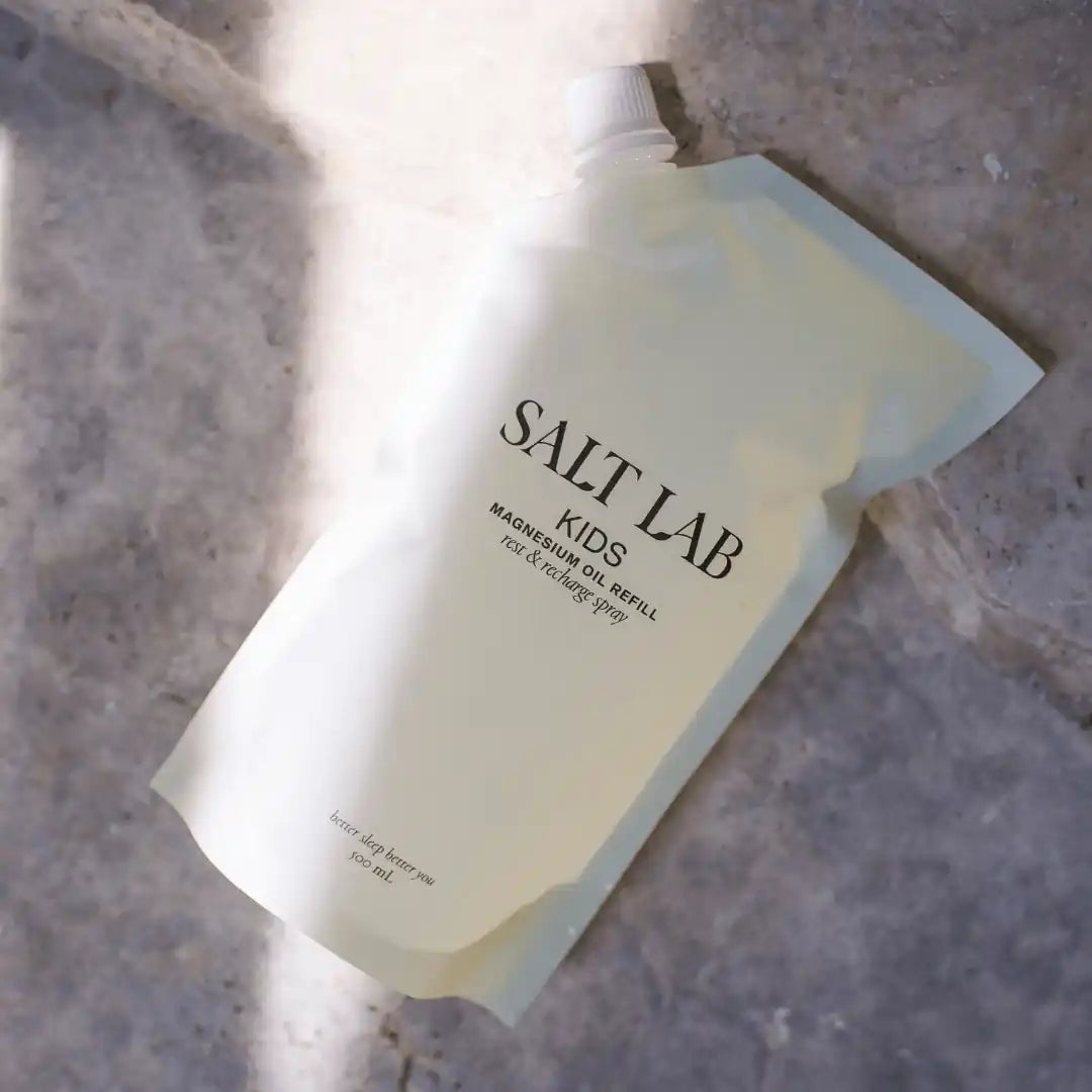 Kids Magnesium Oil Spray Refill Pouch 500ml - Salt Lab